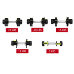 GoSuperFit™ Adjustable Dumbbell Fast Adjustment Function With Weight Plate